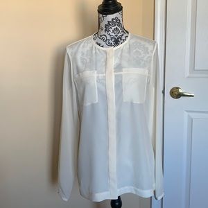 Ted Baker Shear, Creme Silk Blouse